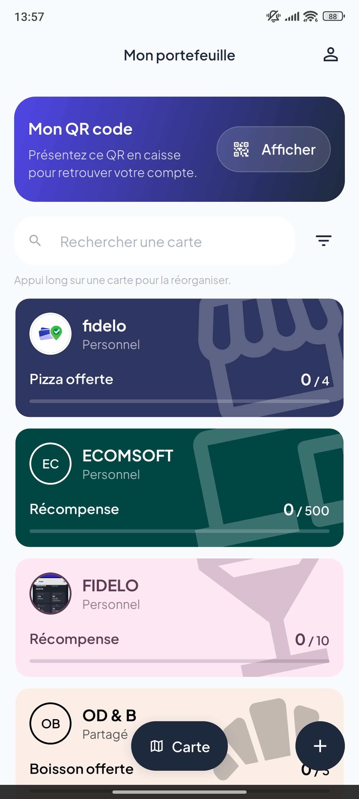 Exemple de carte de fidélité personnalisée, visuel 4