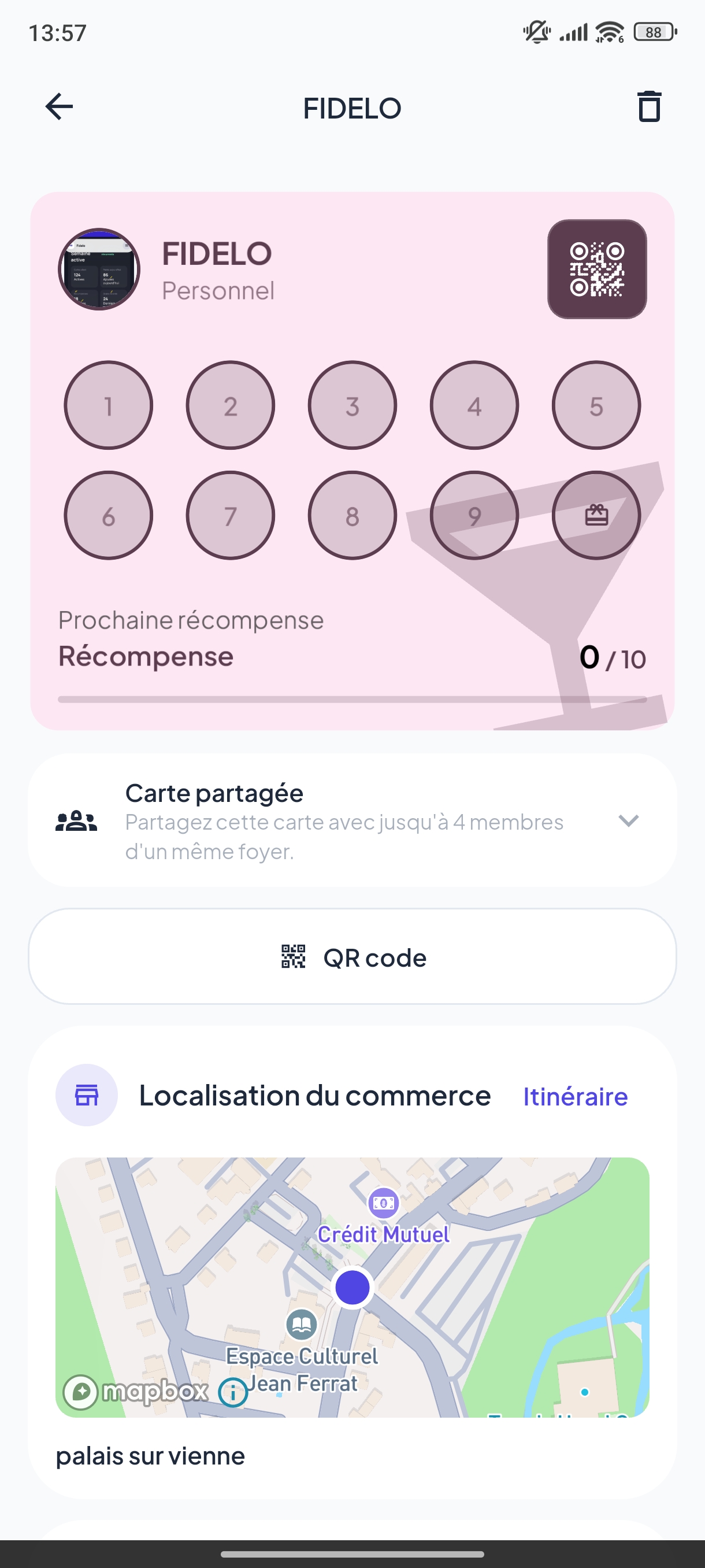 Exemple de carte de fidélité personnalisée, visuel 5